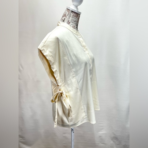 BLACK LABEL by CHICOS Cream drop shoulder button down size M. - Picture 8 of 12